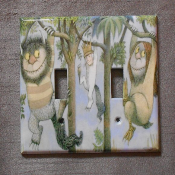 WHERE THE WILD THINGS ARE -DOUBLE Light Switch - Picture 1 of 1